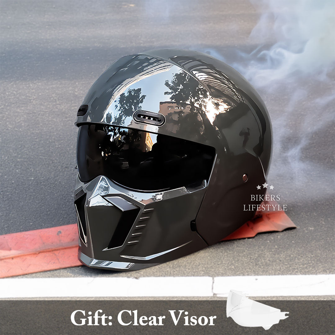 GlideAce – Retro-Inspired Motorcycle Helmet with Timeless Appeal