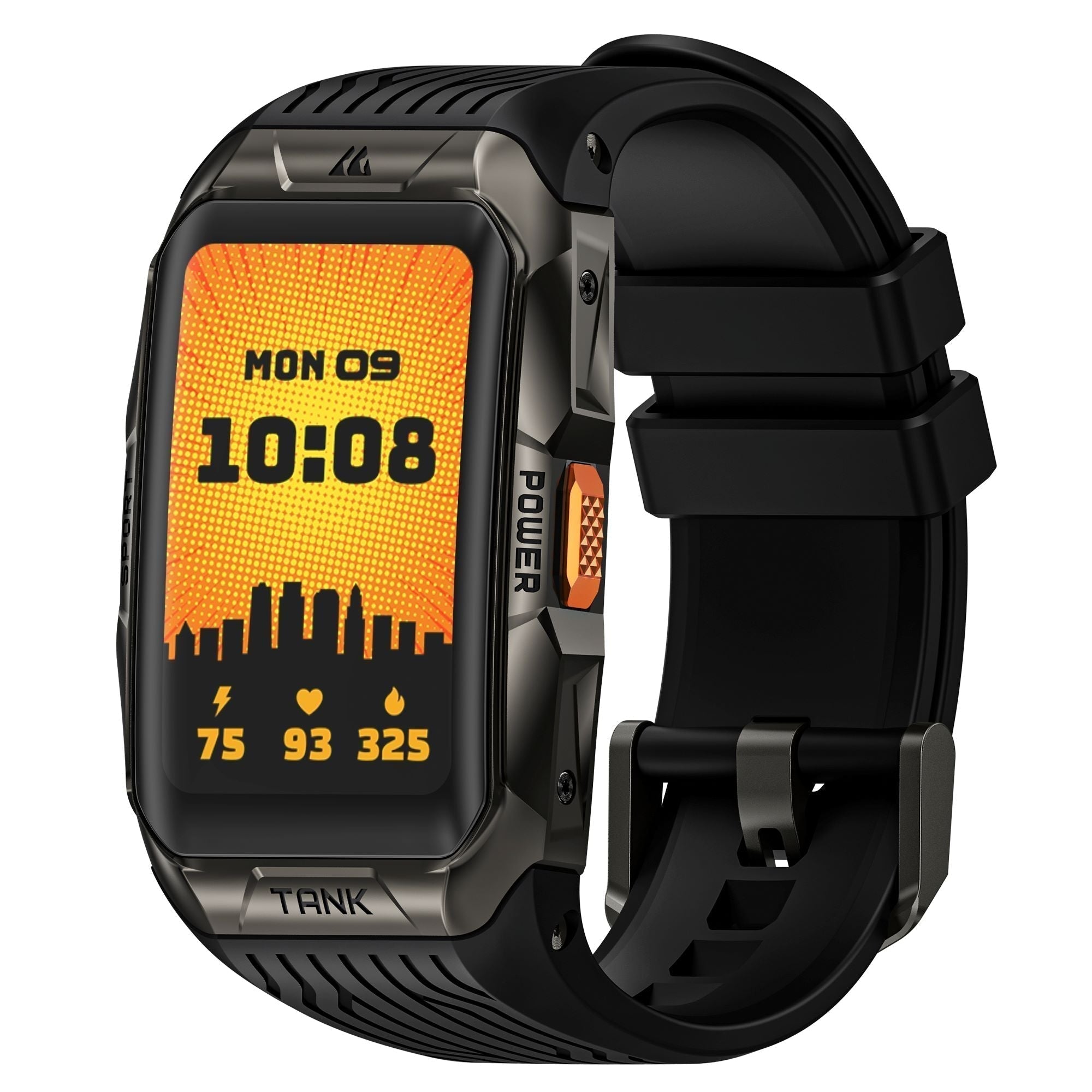 Vanguard Smartwatch with 1.64 AMOLED Screen, Military-Grade Toughness, and Waterproof Protection
