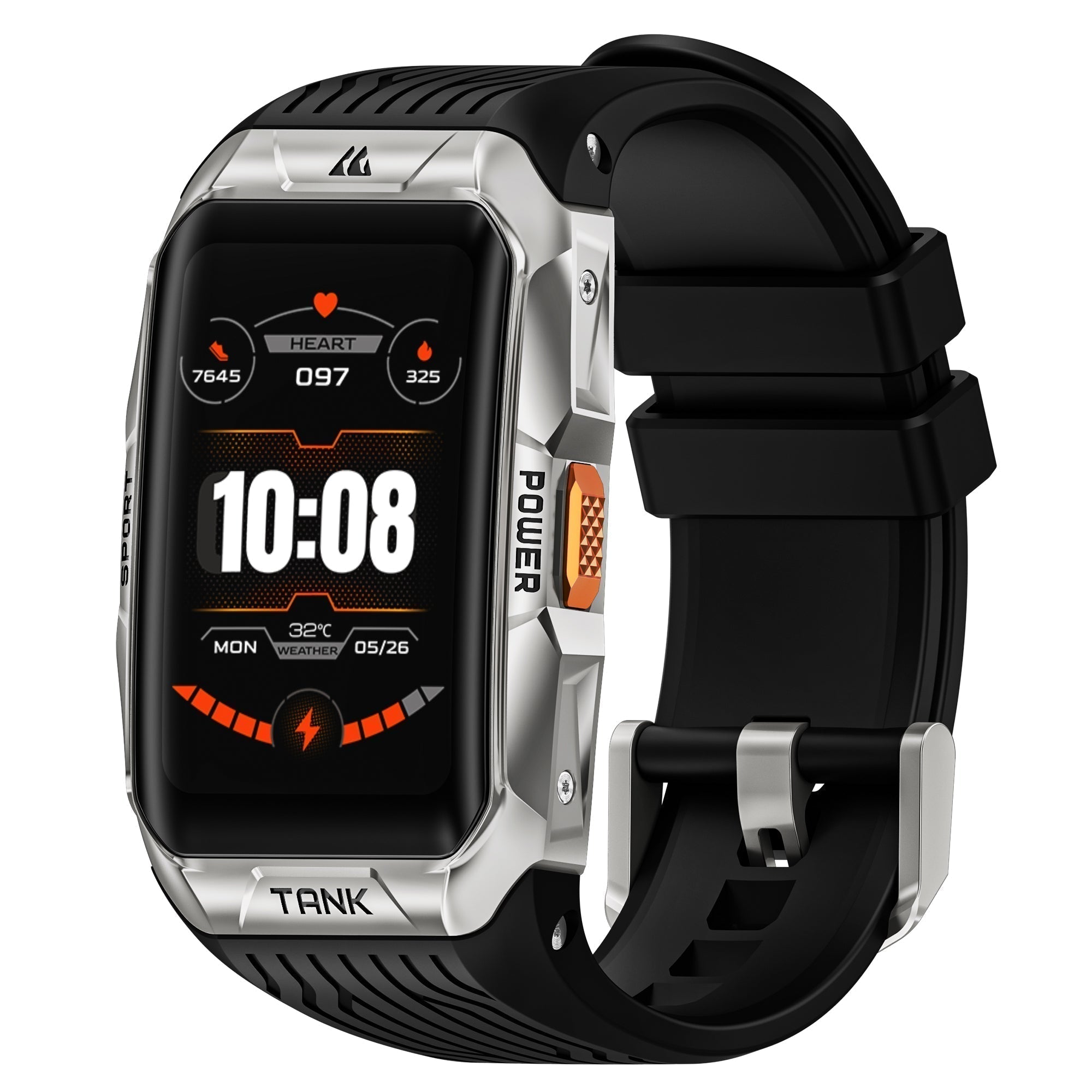 Vanguard Smartwatch with 1.64 AMOLED Screen, Military-Grade Toughness, and Waterproof Protection
