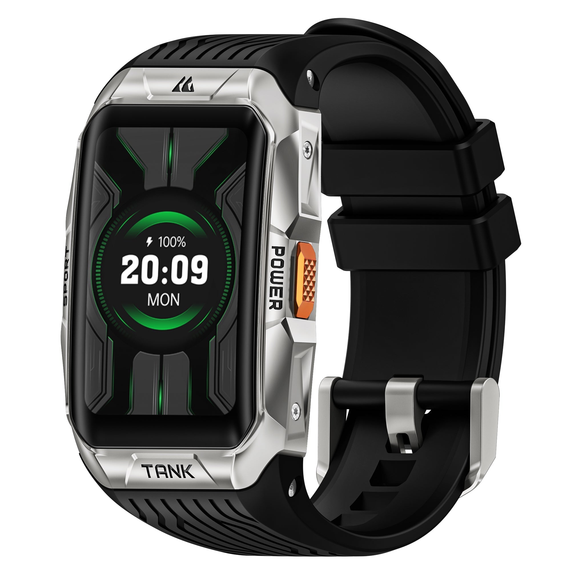 Vanguard Smartwatch with 1.64 AMOLED Screen, Military-Grade Toughness, and Waterproof Protection