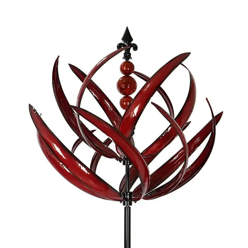 Harlow Wind-Powered Kinetic Garden Sculpture – Elegant Metal Spinner for Outdoor Décor