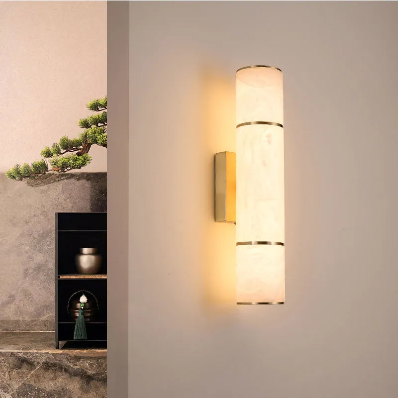 MarbleBeam – Sophisticated Stone Wall Light with Natural Aesthetic