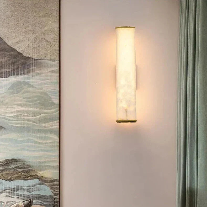 MarbleBeam – Sophisticated Stone Wall Light with Natural Aesthetic