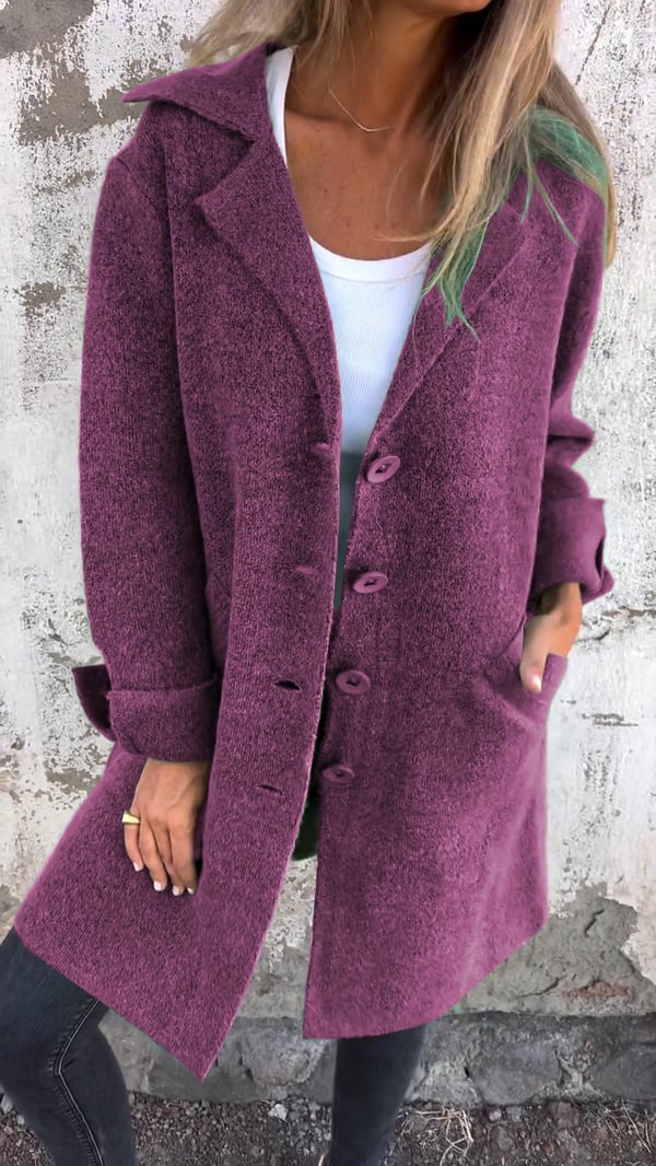 Mireille | Elegant Women's Long Coat – Wool Blend Design with Lasting Charm