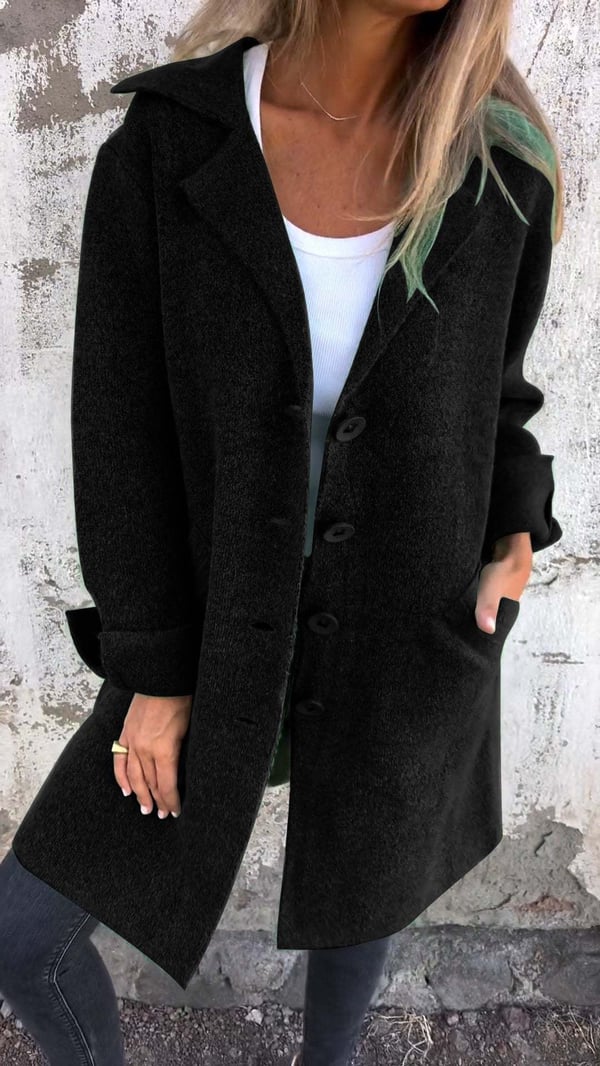 Mireille | Elegant Women's Long Coat – Wool Blend Design with Lasting Charm