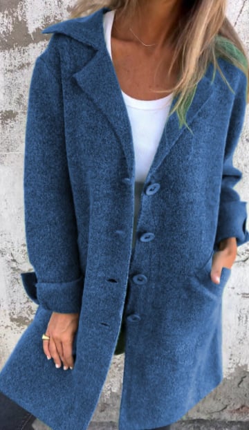 Mireille | Elegant Women's Long Coat – Wool Blend Design with Lasting Charm
