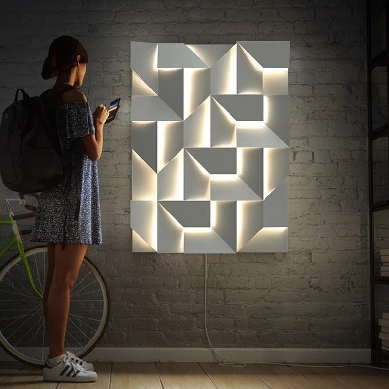GlowVista – Modern 3D Wall Lamp for Breathtaking Visual Effects