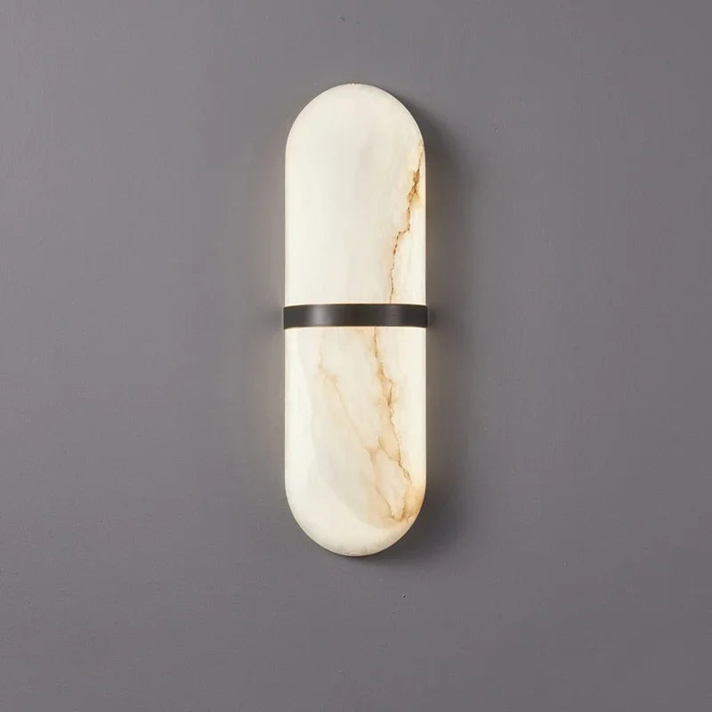 ScandiGlow – Minimalist Marble Wall Light for Contemporary Spaces