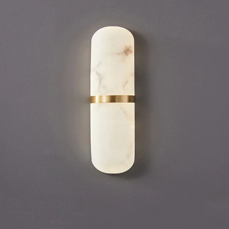 ScandiGlow – Minimalist Marble Wall Light for Contemporary Spaces