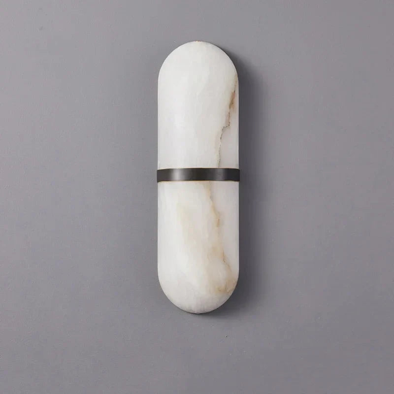 ScandiGlow – Minimalist Marble Wall Light for Contemporary Spaces