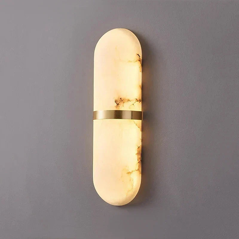 ScandiGlow – Minimalist Marble Wall Light for Contemporary Spaces