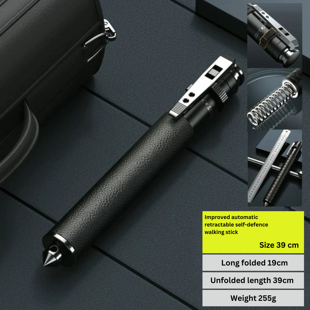 GuardStride – Automatic Self-Defense Hiking Pole for Outdoor Safety