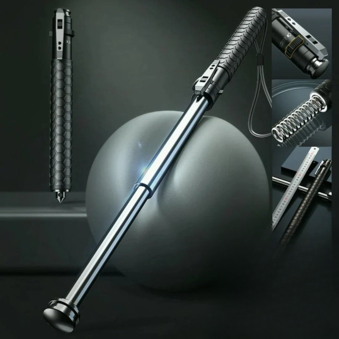 GuardStride – Automatic Self-Defense Hiking Pole for Outdoor Safety