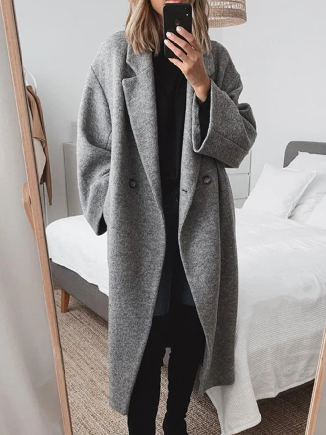 Marigold | Women's Stylish Oversized Coat – Longline Elegance for Winter