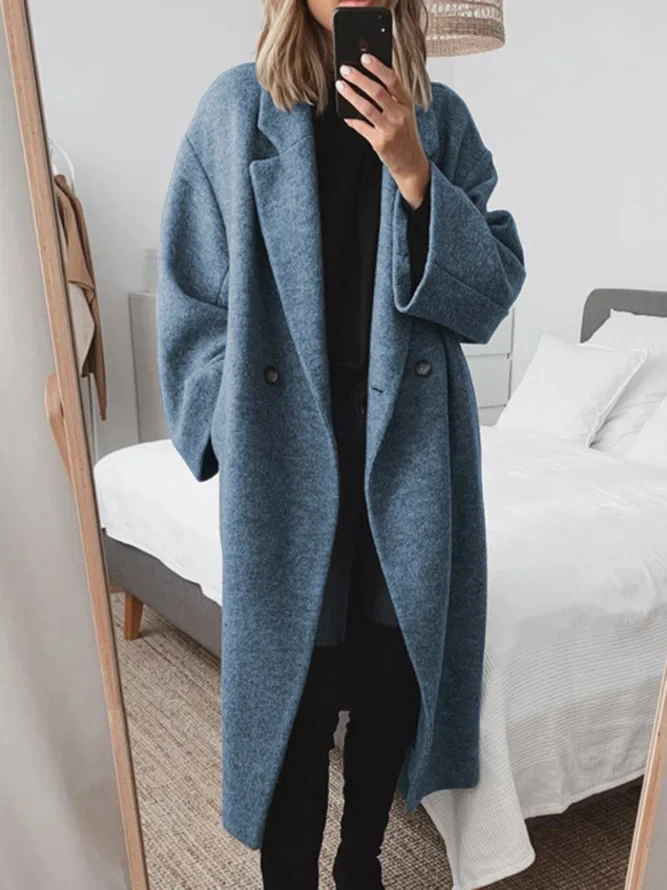 Marigold | Women's Stylish Oversized Coat – Longline Elegance for Winter