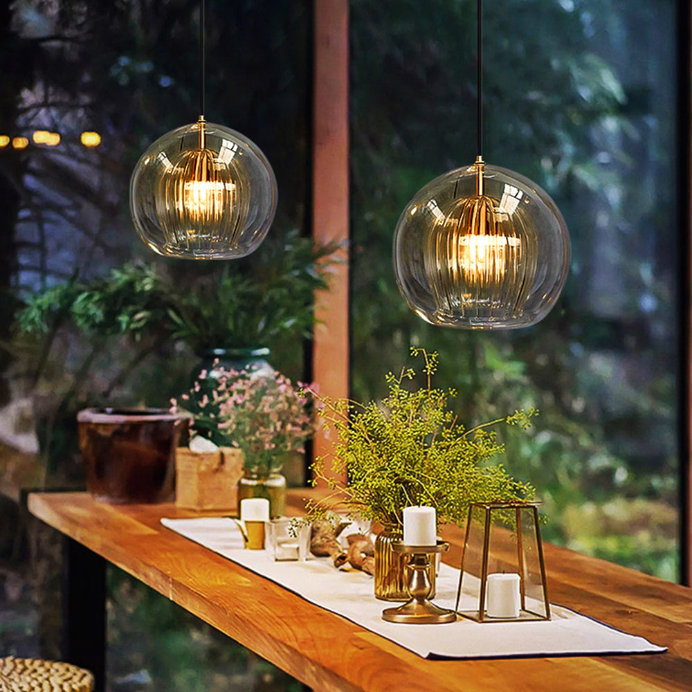 AmberGlow – Elegant Hanging Pendant Light with Warm Radiance