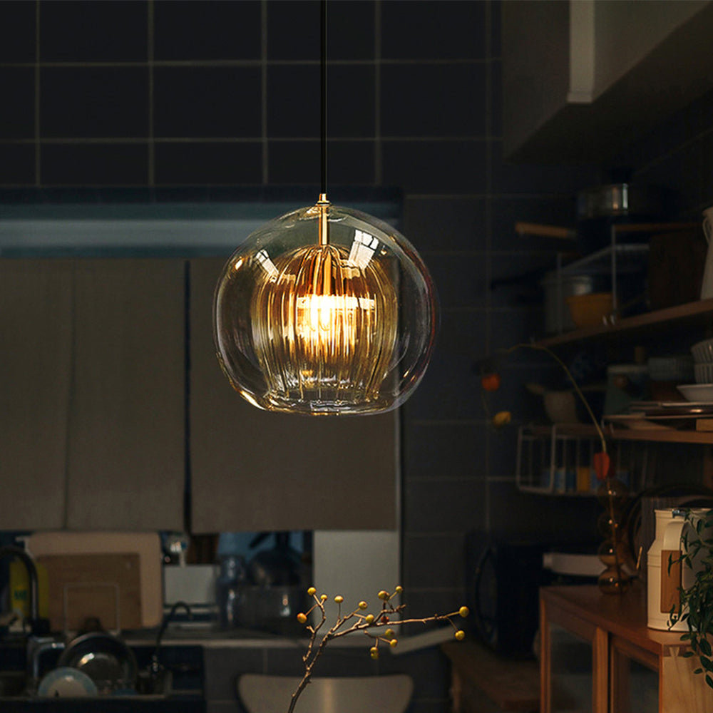 AmberGlow – Elegant Hanging Pendant Light with Warm Radiance