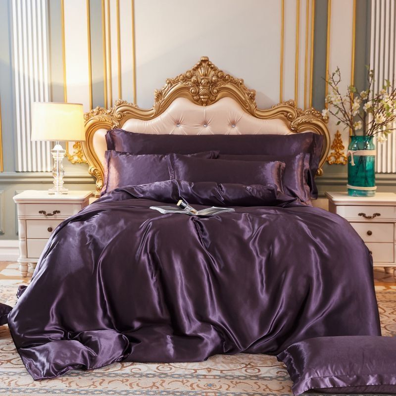 SatinLuxe | Elegant 4-Piece Satin Bedding Set for a Smooth Sleep Experience