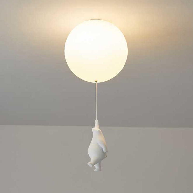 SkyLoom - Whimsical Bear & Balloon Hanging Light for Kids