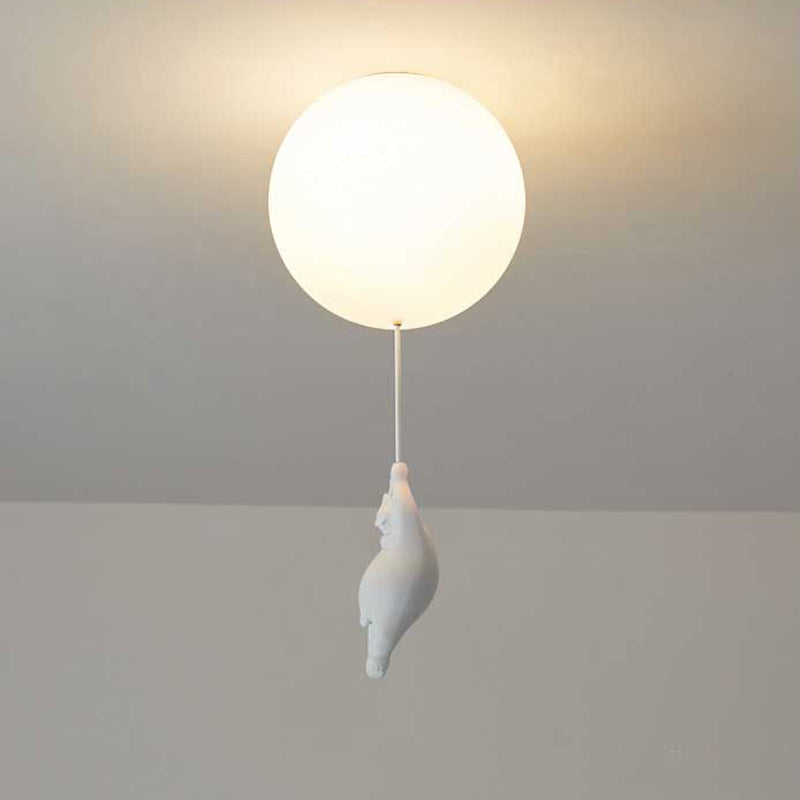 SkyLoom - Whimsical Bear & Balloon Hanging Light for Kids