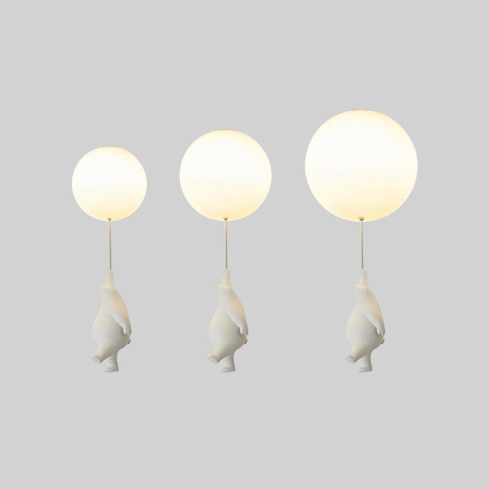 SkyLoom - Whimsical Bear & Balloon Hanging Light for Kids
