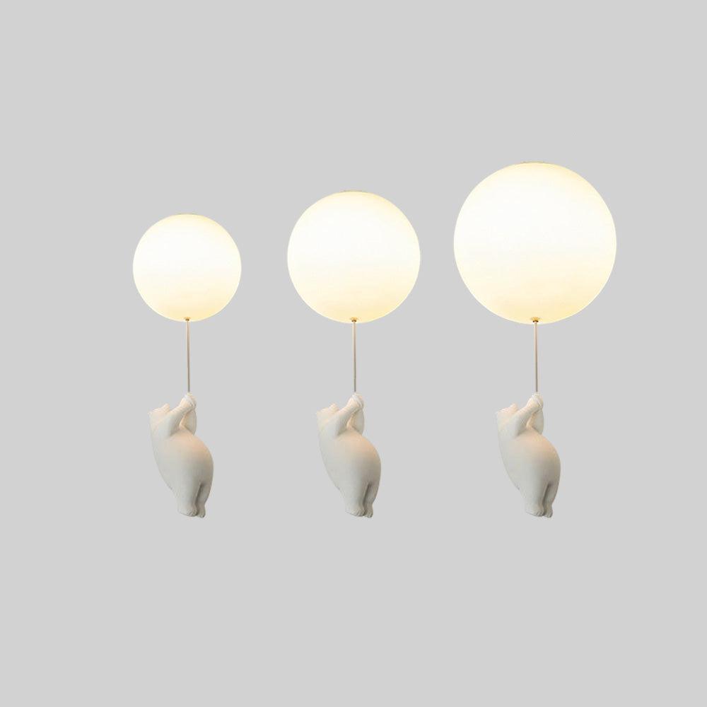 SkyLoom - Whimsical Bear & Balloon Hanging Light for Kids