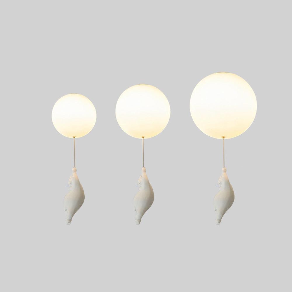 SkyLoom - Whimsical Bear & Balloon Hanging Light for Kids