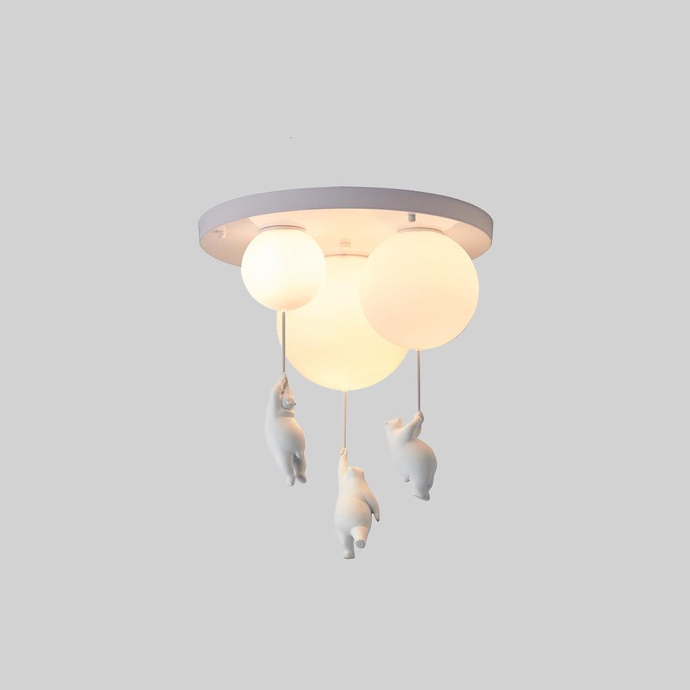 SkyLoom - Whimsical Bear & Balloon Hanging Light for Kids
