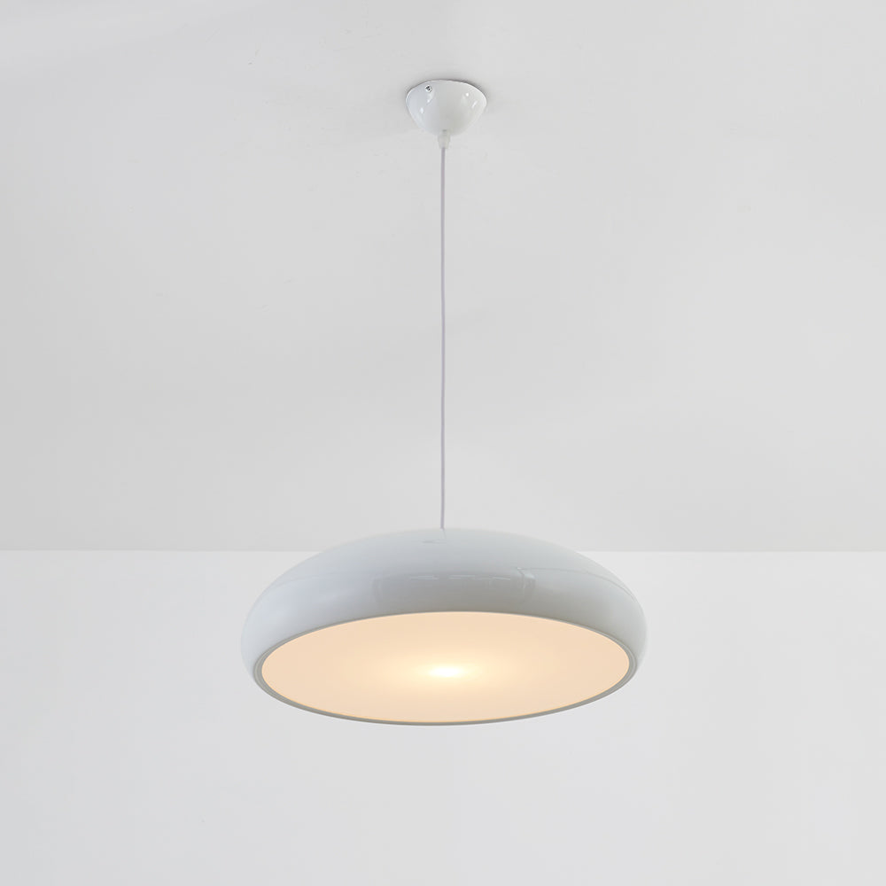 Sleek Round Ceiling Light with Adjustable Height and Energy-Efficient LED – Modern Pendant Fixture for Bedroom and Living Room