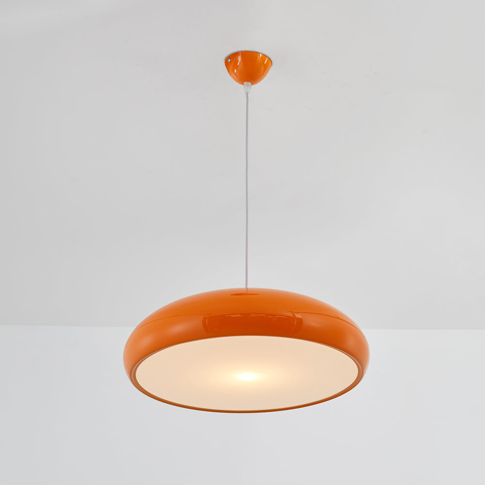 Sleek Round Ceiling Light with Adjustable Height and Energy-Efficient LED – Modern Pendant Fixture for Bedroom and Living Room