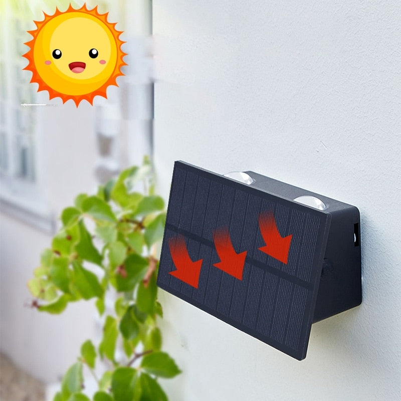 SunGuard – Sleek Solar Wall Light with Motion Sensor & IP65 Waterproof Design for Outdoor Spaces