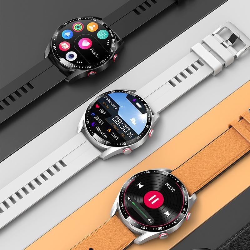 Health Monitoring Smartwatch with Blood Glucose Tracking, Waterproof Design, and Large 1.45-Inch HD Screen