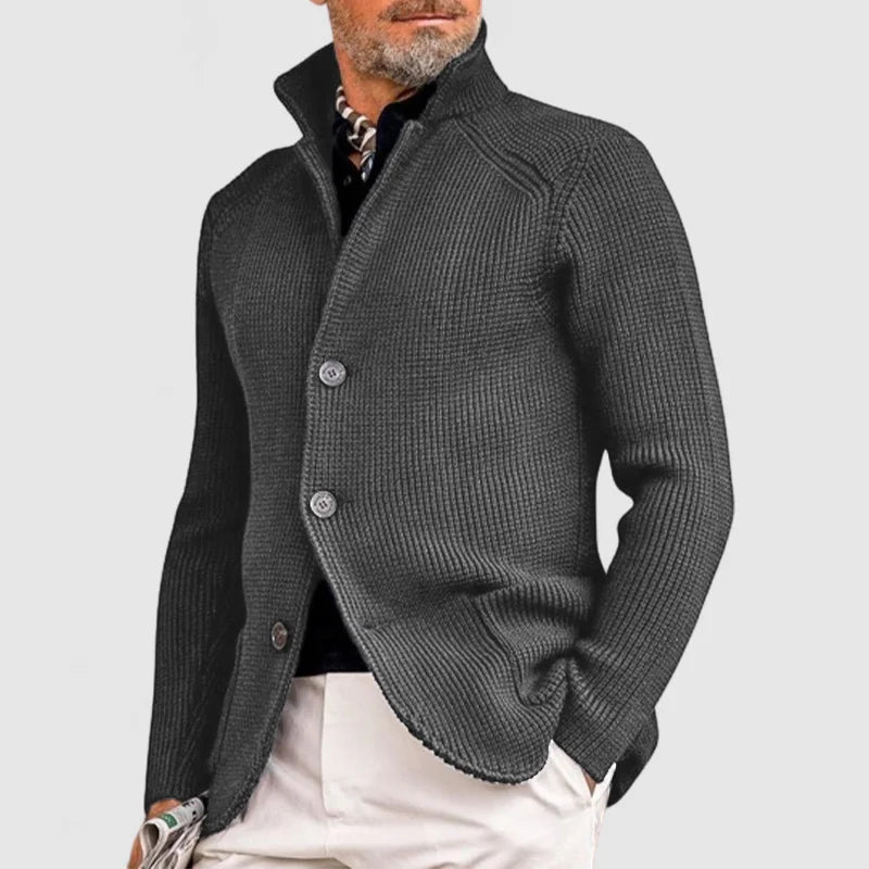 UrbanShield Knit – Stylish Men’s Weatherproof Jacket with Classic Fit