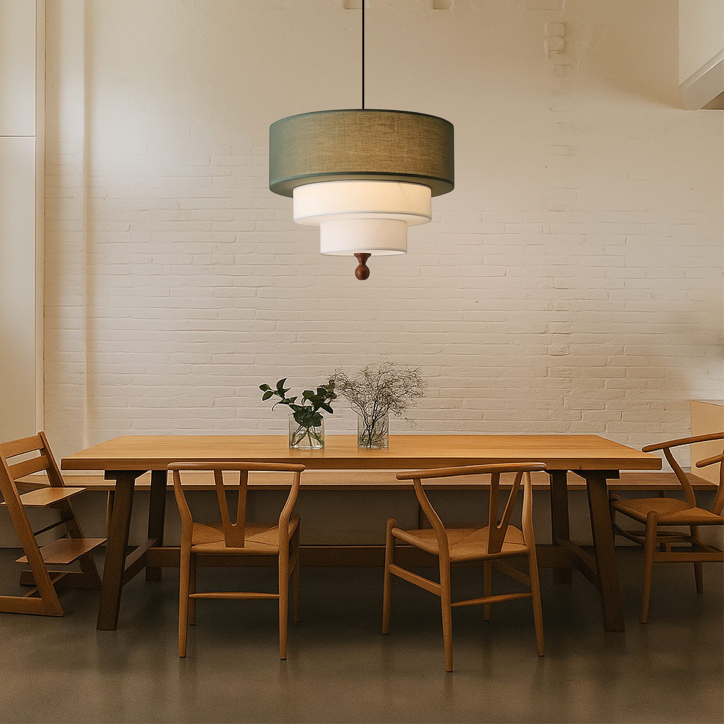 SoftGlow | Handmade Cotton and Silk Hanging Light