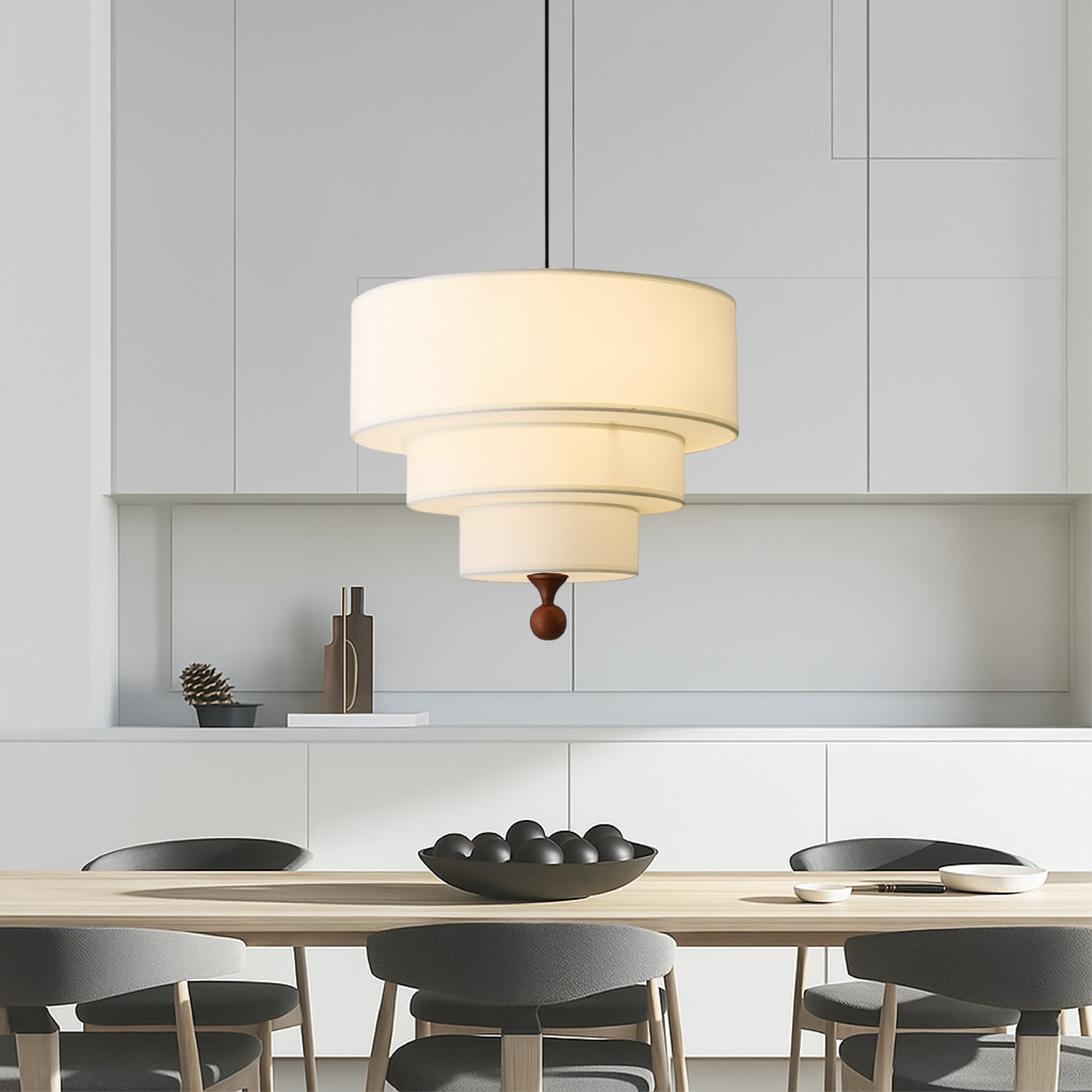 SoftGlow | Handmade Cotton and Silk Hanging Light