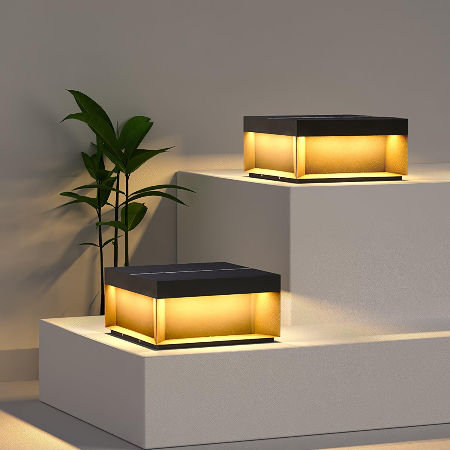 SunGlow Post Light – Solar-Powered Outdoor Light with IP65 Waterproof Rating, Durable Solar Garden Lighting for Effective Landscape Illumination.
