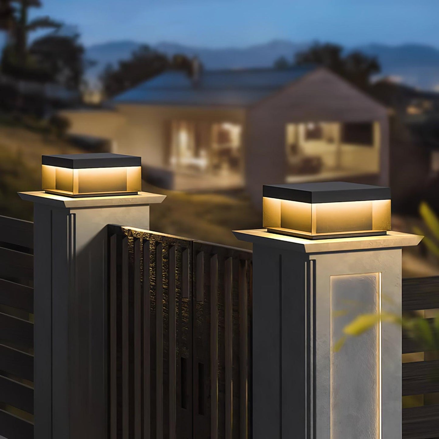 SunGlow Post Light – Solar-Powered Outdoor Light with IP65 Waterproof Rating, Durable Solar Garden Lighting for Effective Landscape Illumination.