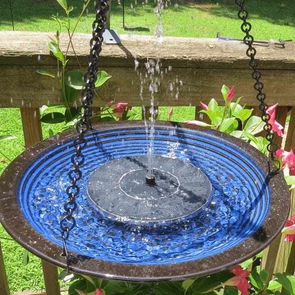 EcoFlow Bird Fountain – An eco-friendly solar bird bath fountain that creates a serene atmosphere with gentle water sounds.