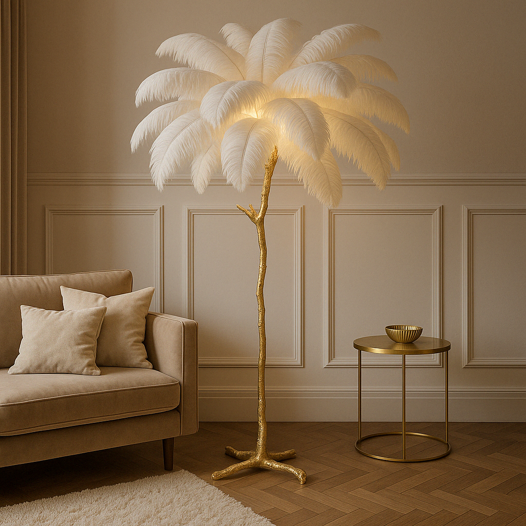 Solenith | Stylish Feather-Inspired Floor Lamp
