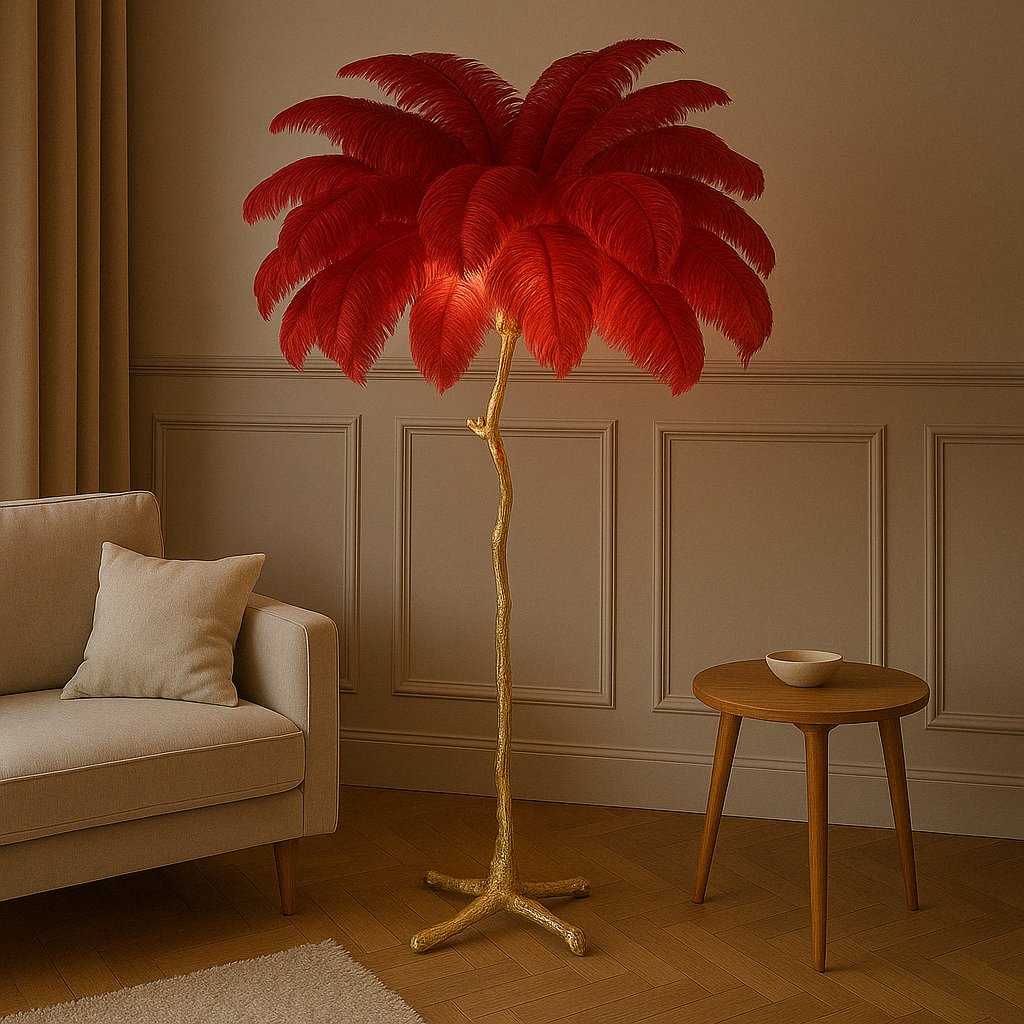 Solenith | Stylish Feather-Inspired Floor Lamp