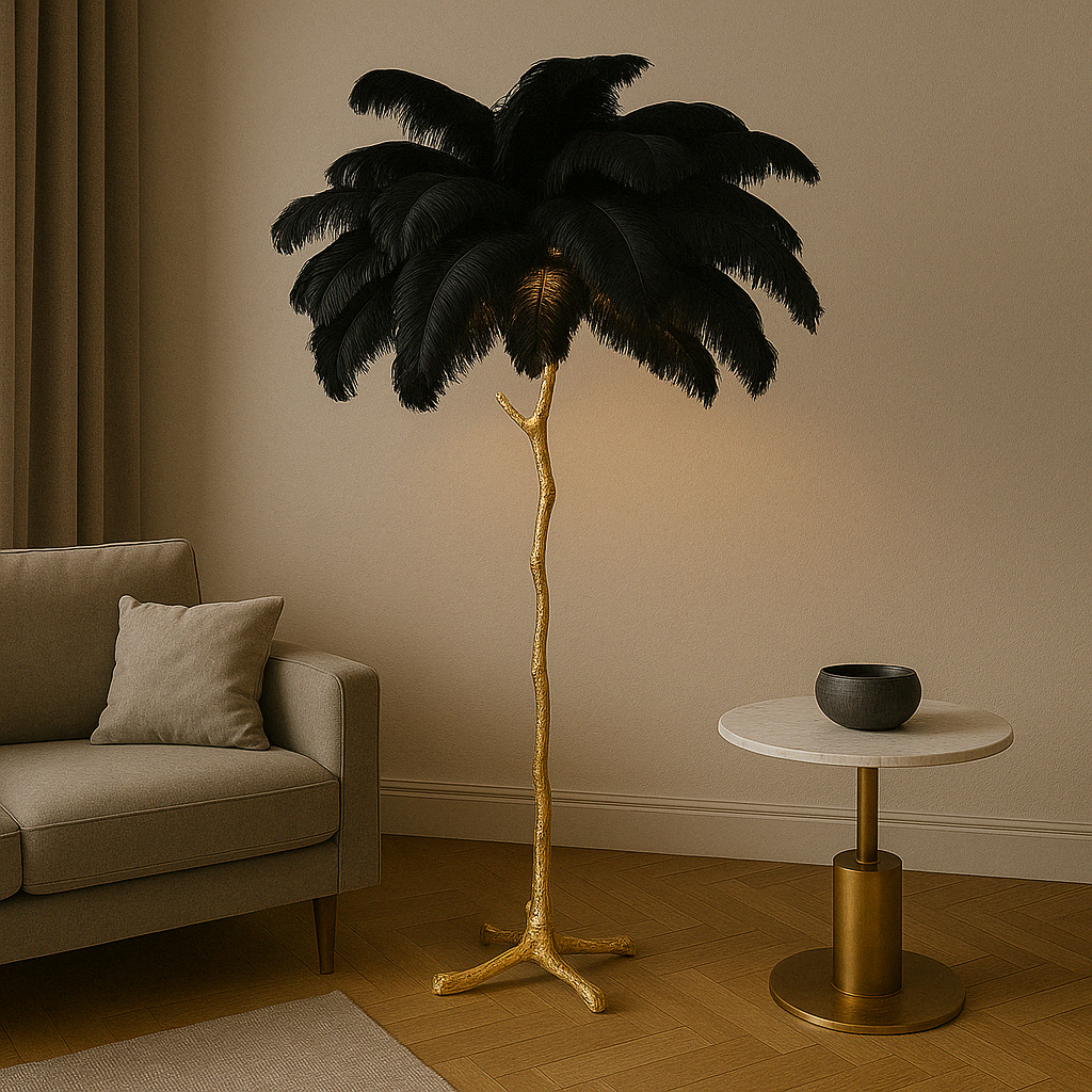 Solenith | Stylish Feather-Inspired Floor Lamp