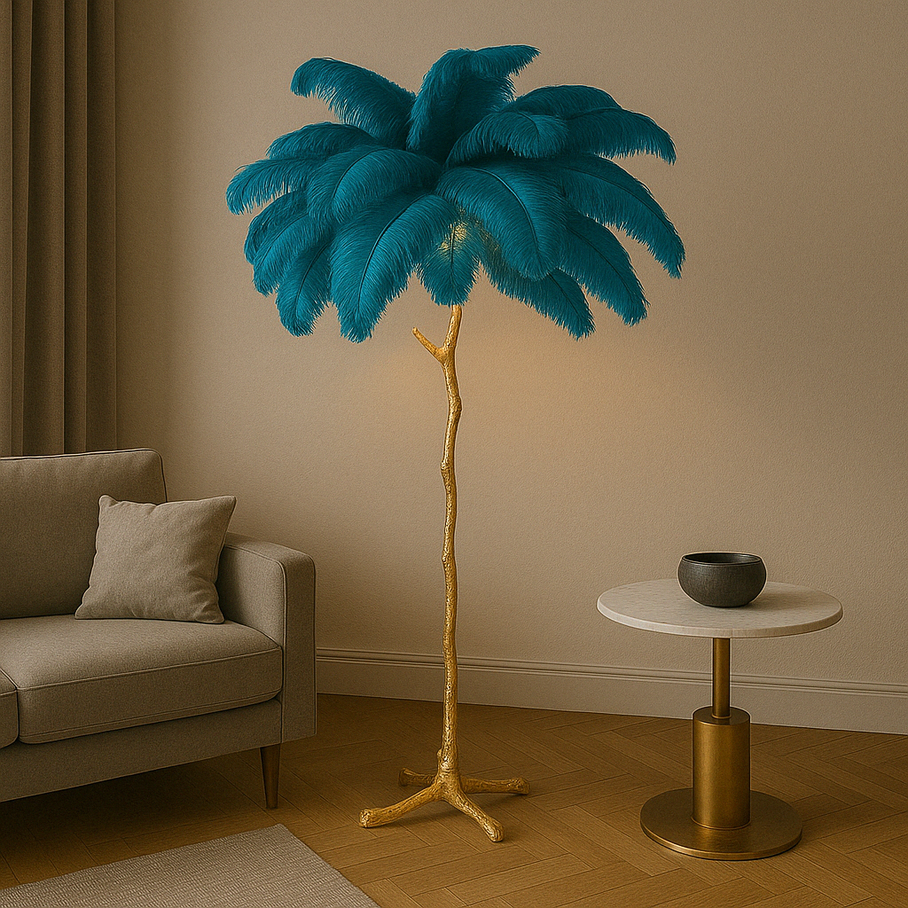 Solenith | Stylish Feather-Inspired Floor Lamp