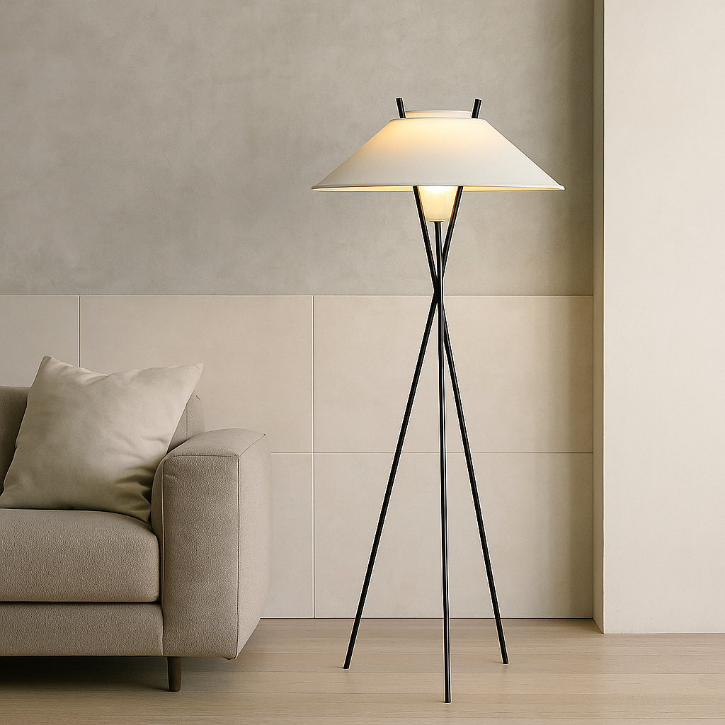 Solenithra | Contemporary Jubilee Fabric Floor Lamp