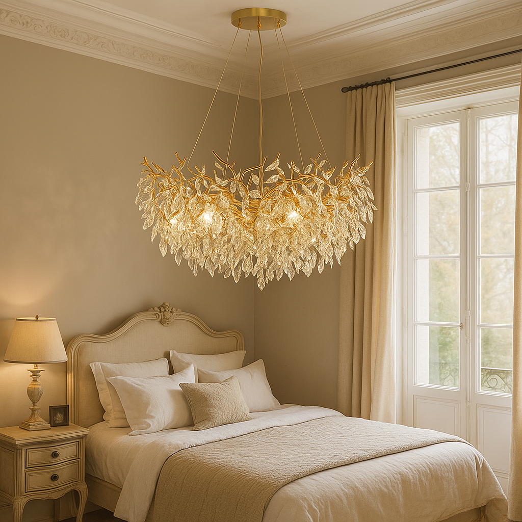 Solenor | Round Crystal Chandelier for Eleagnt Interior