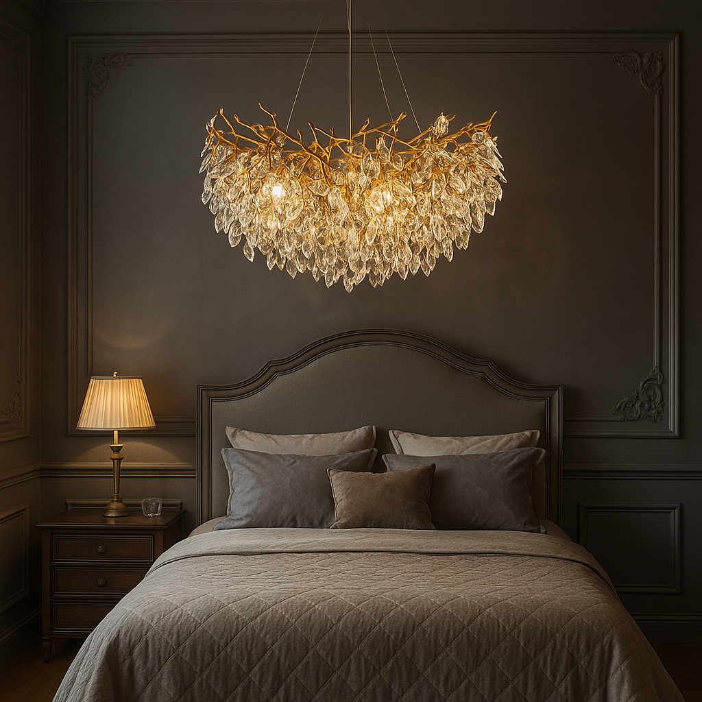 Solenor | Round Crystal Chandelier for Eleagnt Interior