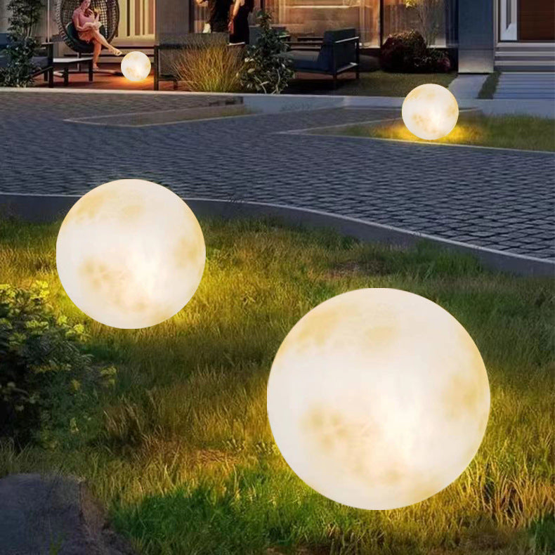 Solvyn | Spherical Solar Outdoor Moon Lamp for Stylish Gardens