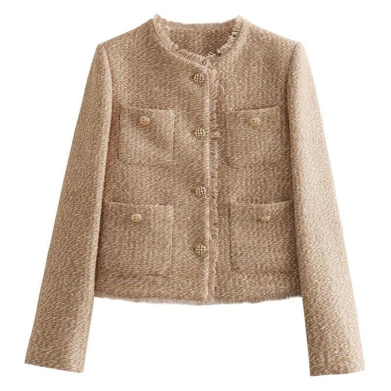 Lena | Elegant Cropped Jacket for Women - Timeless Autumn Fashion