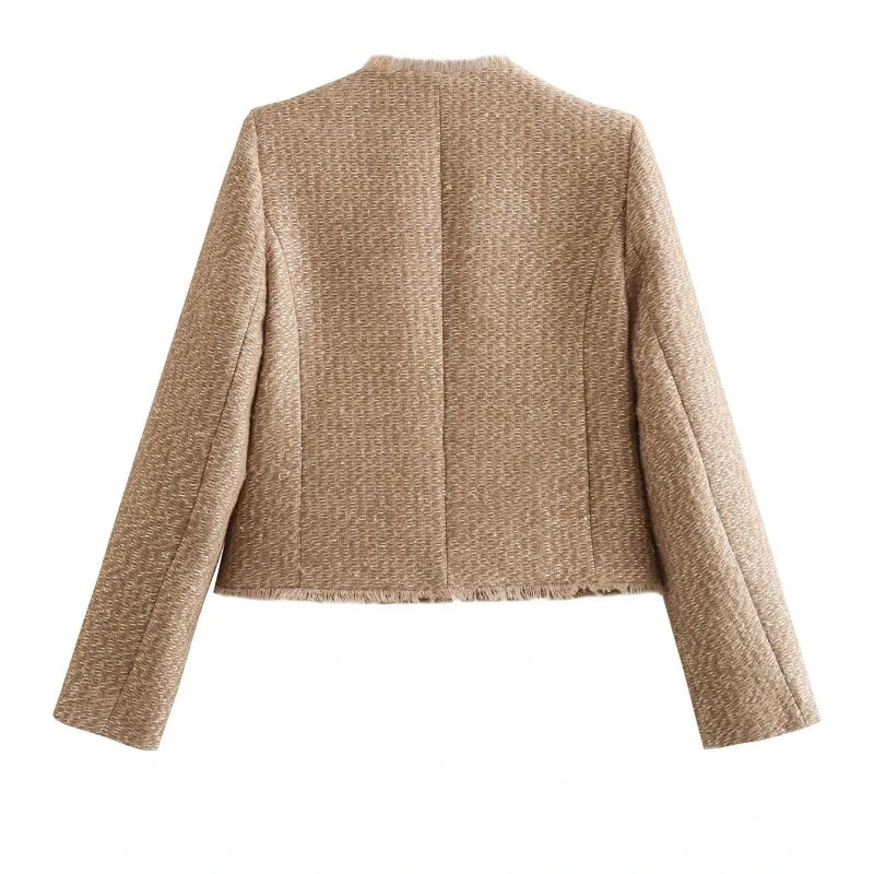 Lena | Elegant Cropped Jacket for Women - Timeless Autumn Fashion