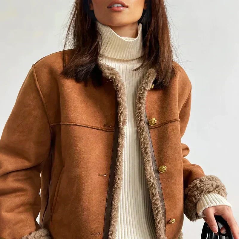 Celestine | Cozy Vintage Wool Jacket for Women - Elegant Winter Wear