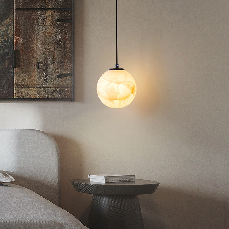 SphereLume | Sophisticated Marble Hanging Lamp